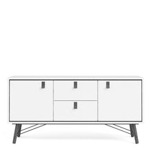 Load image into Gallery viewer, Ry Matt White 2 Doors Drawers Sideboard