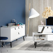 Load image into Gallery viewer, Ry Matt White 2 Doors Drawers Sideboard