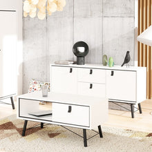 Load image into Gallery viewer, Ry Matt White 2 Doors Drawers Sideboard