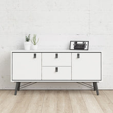 Load image into Gallery viewer, Ry Matt White 2 Doors Drawers Sideboard