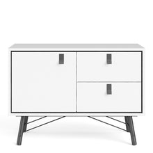 Load image into Gallery viewer, Ry Matt White 1 Door 2 Drawers Sideboard