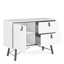 Load image into Gallery viewer, Ry Matt White 1 Door 2 Drawers Sideboard