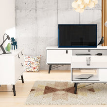 Load image into Gallery viewer, Ry Matt White 1 Door 2 Drawers Sideboard