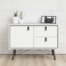 Load image into Gallery viewer, Ry Matt White 1 Door 2 Drawers Sideboard