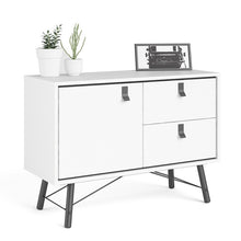 Load image into Gallery viewer, Ry Matt White 1 Door 2 Drawers Sideboard