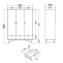 Load image into Gallery viewer, Ry Matt Black/Walnut Display Cabinet 1 Door 1 Glass Door 1 Drawer