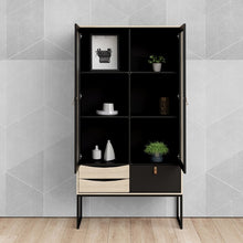 Load image into Gallery viewer, Stubbe 2 Frame Doors 3 Drawers China Display Cabinet