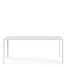 Load image into Gallery viewer, Family Large White Top Dining Table with White Metal Legs