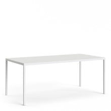 Load image into Gallery viewer, Family Large White Top Dining Table with White Metal Legs