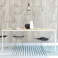 Load image into Gallery viewer, Family Large Oak Top Dining Table with White Metal Legs