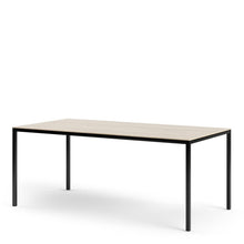 Load image into Gallery viewer, Family Large Oak Top Dining Table with Black Metal Legs