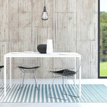 Load image into Gallery viewer, Family Small White Top Dining Table with White Metal Legs