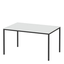 Load image into Gallery viewer, Family Small White Top Dining Table with Black Metal Legs