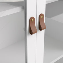 Load image into Gallery viewer, FTG Barcelona White Glazed 2 Doors 3 Drawers Display Cabinet