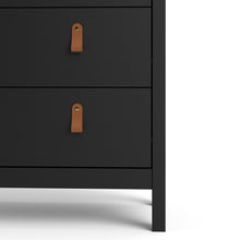 Load image into Gallery viewer, FTG Barcelona Matt Black Glazed 2 Doors 3 Drawers Display Cabinet