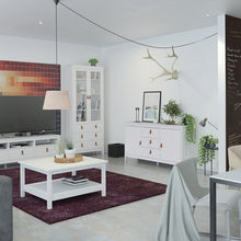 Load image into Gallery viewer, FTG Barcelona White 2 Doors 3 Drawers Sideboard