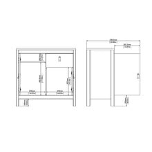 Load image into Gallery viewer, FTG Barcelona White 2 Doors 1 Drawer Sideboard