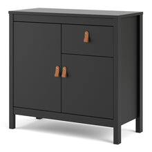 Load image into Gallery viewer, FTG Barcelona Matt Black 2 Doors 1 Drawer Sideboard