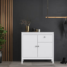 Load image into Gallery viewer, FTG Madrid White 2 Doors 1 Drawer Sideboard