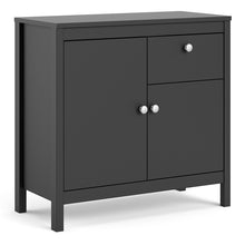 Load image into Gallery viewer, FTG Madrid Matt Black 2 Doors 1 Drawer Sideboard