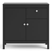Load image into Gallery viewer, FTG Madrid Matt Black 2 Doors 1 Drawer Sideboard