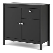 Load image into Gallery viewer, FTG Madrid Matt Black 2 Doors 1 Drawer Sideboard