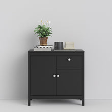 Load image into Gallery viewer, FTG Madrid Matt Black 2 Doors 1 Drawer Sideboard