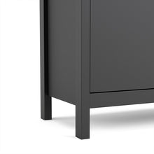 Load image into Gallery viewer, FTG Madrid Matt Black 2 Doors 1 Drawer Sideboard