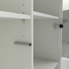 Load image into Gallery viewer, Fur Grey and White 1 Door 1 Glass Door 2 Drawers China Display Cabinet