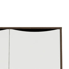 Load image into Gallery viewer, Fur Grey, White and Walnut 2 Doors 3 Drawers Sideboard