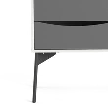 Load image into Gallery viewer, Fur Grey and White 2 Doors 3 Drawers Sideboard