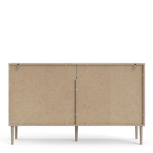 Load image into Gallery viewer, Rome Jackson Hickory Oak/Matt Black 2 Sliding Doors 3 Drawers Sideboard