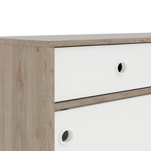 Load image into Gallery viewer, Rome Jackson Hickory Oak/Matt White 2 Sliding Doors 3 Drawers Sideboard