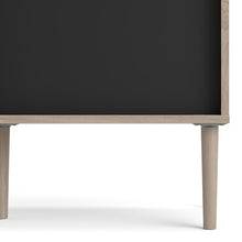 Load image into Gallery viewer, Rome Jackson Hickory Oak/Matt Black 2 Sliding Doors Display Cabinet