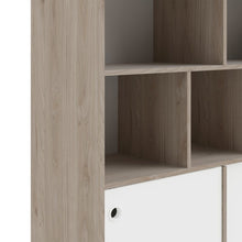 Load image into Gallery viewer, Rome Jackson Hickory Oak/Matt White 2 Sliding Doors Display Cabinet
