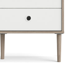 Load image into Gallery viewer, Rome Jackson Hickory Oak/Matt White 2 Doors 4 Drawers Display Cabinet