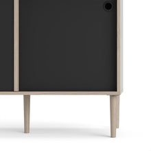 Load image into Gallery viewer, Rome Jackson Hickory Oak/Matt Black 2 Sliding Doors 2 Drawers Sideboard