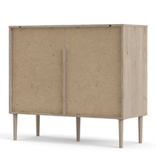 Load image into Gallery viewer, Rome Jackson Hickory Oak/Matt Black 2 Sliding Doors 2 Drawers Sideboard