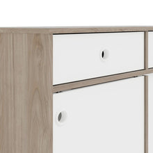 Load image into Gallery viewer, Rome Jackson Hickory Oak/Matt White 2 Sliding Doors 2 Drawers Sideboard