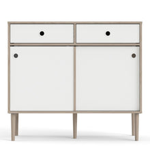 Load image into Gallery viewer, Rome Jackson Hickory Oak/Matt White 2 Sliding Doors 2 Drawers Sideboard