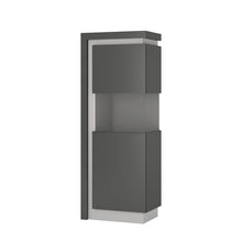 Load image into Gallery viewer, Lyon Platinum/Light Grey Gloss Narrow Display Cabinet (Right or Left Hand)