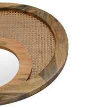 Load image into Gallery viewer, Round Rattan Wall Mirror
