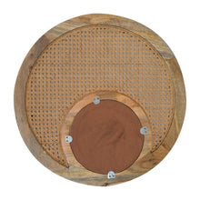Load image into Gallery viewer, Round Rattan Wall Mirror