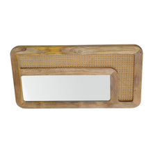 Load image into Gallery viewer, Long Rattan Wall Mirror
