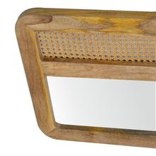 Load image into Gallery viewer, Long Rattan Wall Mirror