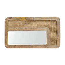 Load image into Gallery viewer, Long Rattan Wall Mirror