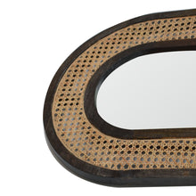 Load image into Gallery viewer, Ash Black Rattan Wall Mirror