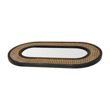 Load image into Gallery viewer, Ash Black Rattan Wall Mirror