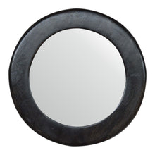 Load image into Gallery viewer, Carbon Black Frame Round Wall Mirror