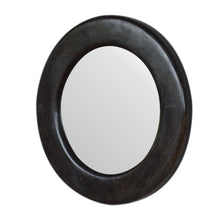 Load image into Gallery viewer, Carbon Black Frame Round Wall Mirror
